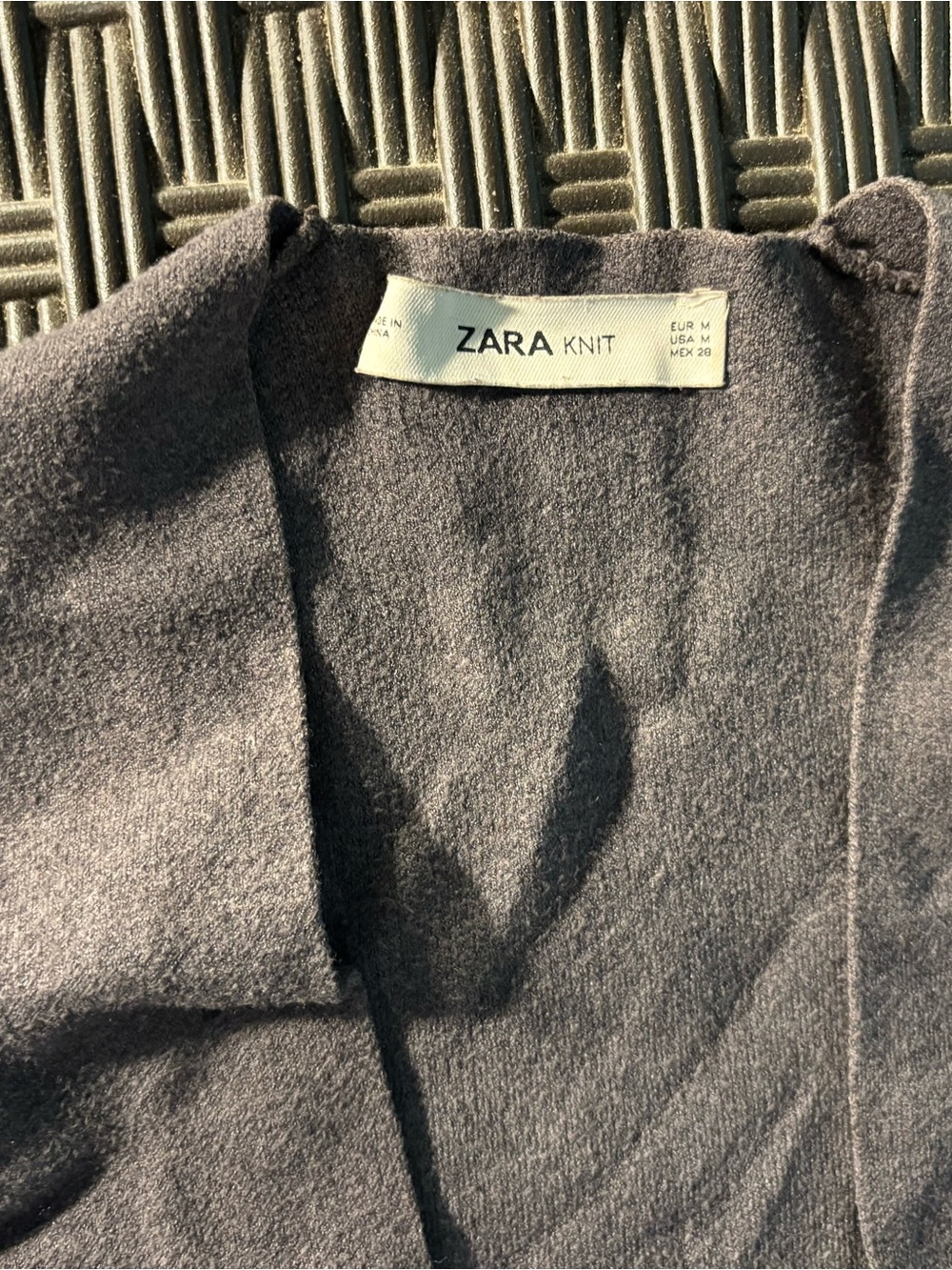 Women’s Zara Knit Gray Open-Front Cardigan